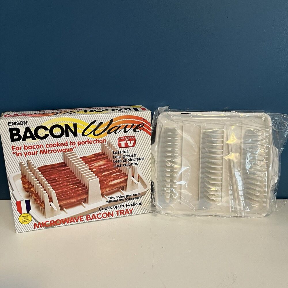 The Original Bacon Wave Microwave Tray As Seen on TV by Emson NIB Sealed